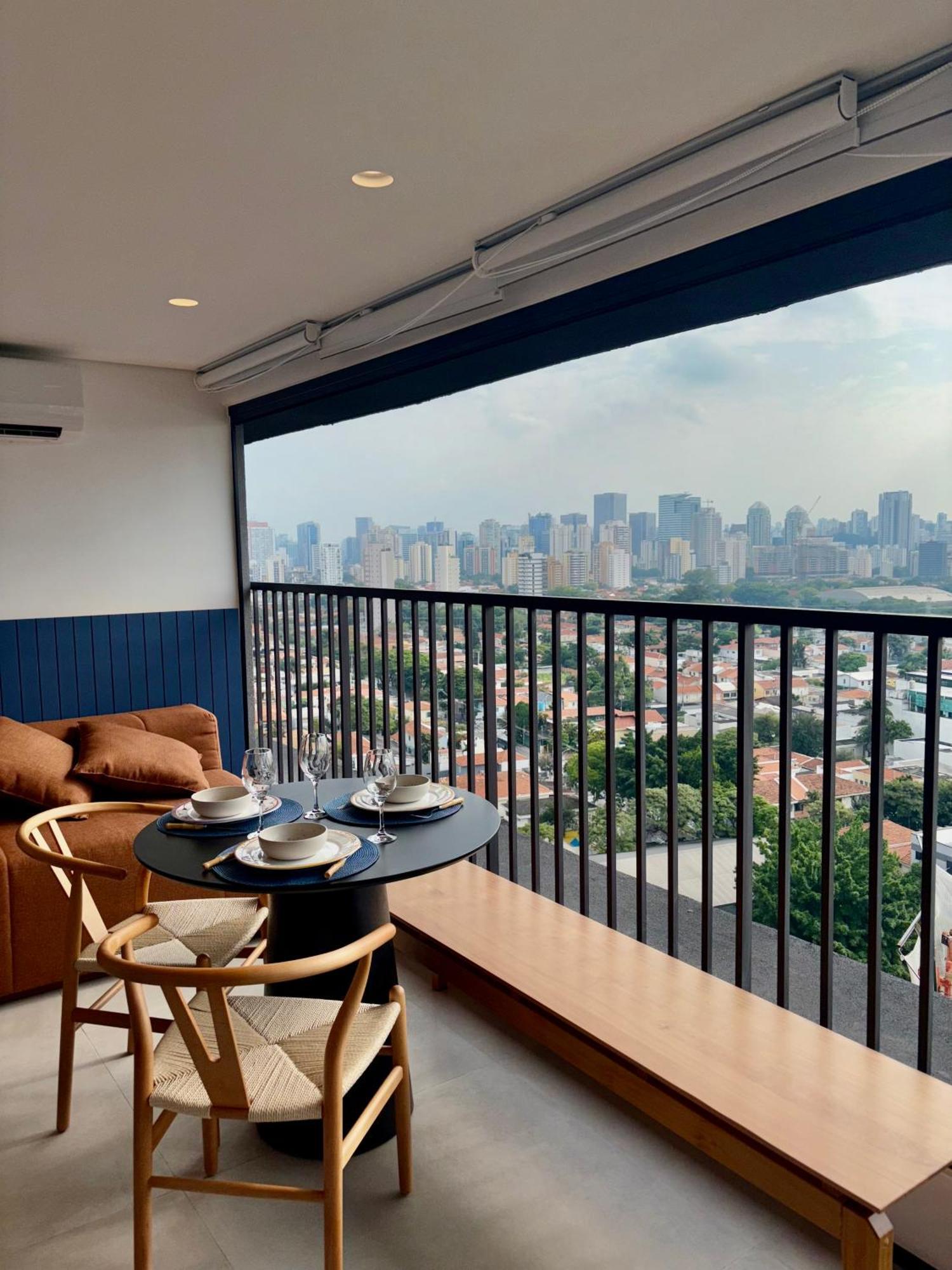 Apartamento Com Estacao De Trabalho E Vista Proximo A Faria Lima E Congonhas São Paulo Buitenkant foto